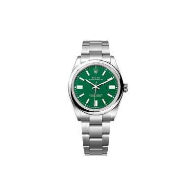 ROLEX OYSTER PERPETUAL GREEN DIAL 41MM WATCH M134300-0004